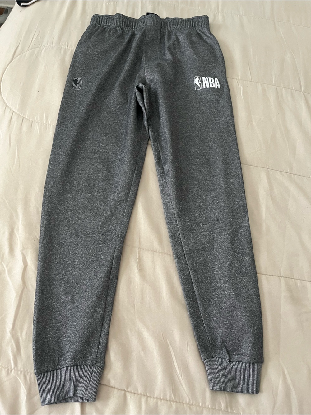 NBA Charcoal Gray Logo Joggers for Kids